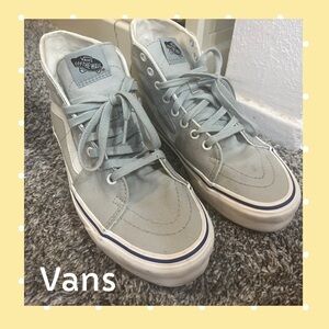 Vans Light Gray Canvas High-Tops